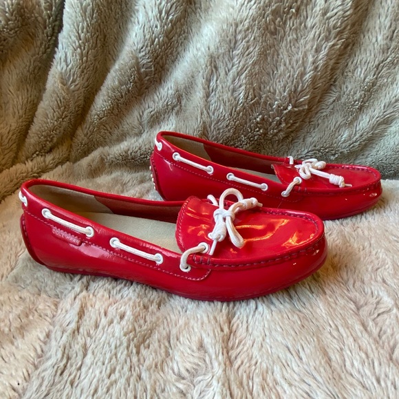 Cole Haan Shoes - Cole HAAN Grant LT Marquis Pink Women’s 5.5 Preppy Patent Leather Loafers